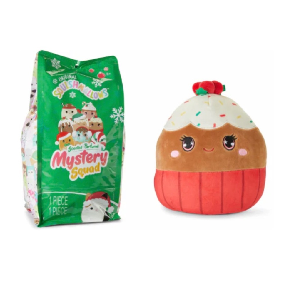 Squishmallows Christmas Mystery Squad Scented Plush Chocolate Cupcake